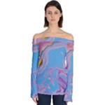 My Pour Cup Painting CBDOilPrincess 2f6f4687-760e-4dbb-9602-faede491240e Off Shoulder Long Sleeve Top