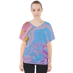 V-Neck Dolman Drape Top 