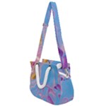 My Pour Cup Painting CBDOilPrincess 2f6f4687-760e-4dbb-9602-faede491240e Rope Handles Shoulder Strap Bag