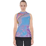 My Pour Cup Painting CBDOilPrincess 2f6f4687-760e-4dbb-9602-faede491240e Mock Neck Shell Top