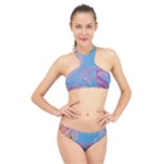 My Pour Cup Painting CBDOilPrincess 2f6f4687-760e-4dbb-9602-faede491240e High Neck Bikini Set