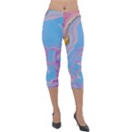 My Pour Cup Painting CBDOilPrincess 2f6f4687-760e-4dbb-9602-faede491240e Lightweight Velour Capri Leggings 