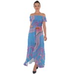 My Pour Cup Painting CBDOilPrincess 2f6f4687-760e-4dbb-9602-faede491240e Off Shoulder Open Front Chiffon Dress