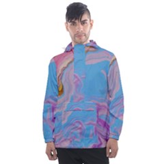 Men s Front Pocket Pullover Windbreaker 