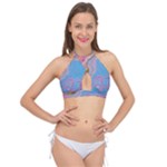 My Pour Cup Painting CBDOilPrincess 2f6f4687-760e-4dbb-9602-faede491240e Cross Front Halter Bikini Top