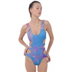 My Pour Cup Painting CBDOilPrincess 2f6f4687-760e-4dbb-9602-faede491240e Side Cut Out Swimsuit