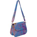 My Pour Cup Painting CBDOilPrincess 2f6f4687-760e-4dbb-9602-faede491240e Saddle Handbag