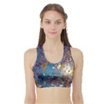 My Pour Cup Painting CBDOilPrincess 39c14ab4-d2f3-4895-bea3-ecf855918dd6 Sports Bra with Border