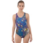 My Pour Cup Painting CBDOilPrincess 39c14ab4-d2f3-4895-bea3-ecf855918dd6 Cut-Out Back One Piece Swimsuit