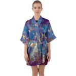 My Pour Cup Painting CBDOilPrincess 39c14ab4-d2f3-4895-bea3-ecf855918dd6 Half Sleeve Satin Kimono 