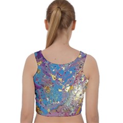 Velvet Racer Back Crop Top 