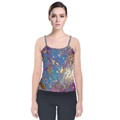 Velvet Spaghetti Strap Top 