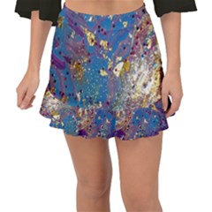 Fishtail Mini Chiffon Skirt 