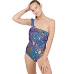 My Pour Cup Painting CBDOilPrincess 39c14ab4-d2f3-4895-bea3-ecf855918dd6 Frilly One Shoulder Swimsuit