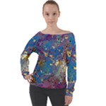 My Pour Cup Painting CBDOilPrincess 39c14ab4-d2f3-4895-bea3-ecf855918dd6 Off Shoulder Long Sleeve Velour Top