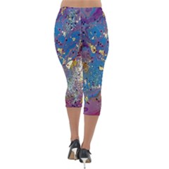 Lightweight Velour Capri Leggings  