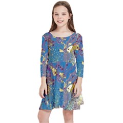 Kids  Quarter Sleeve Skater Dress 