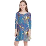 My Pour Cup Painting CBDOilPrincess 39c14ab4-d2f3-4895-bea3-ecf855918dd6 Kids  Quarter Sleeve Skater Dress
