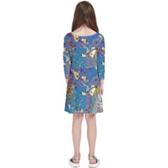 Kids  Quarter Sleeve Skater Dress 