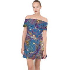 Off Shoulder Chiffon Dress 