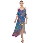My Pour Cup Painting CBDOilPrincess 39c14ab4-d2f3-4895-bea3-ecf855918dd6 Maxi Chiffon Cover Up Dress