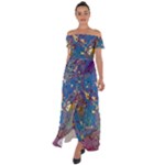 My Pour Cup Painting CBDOilPrincess 39c14ab4-d2f3-4895-bea3-ecf855918dd6 Off Shoulder Open Front Chiffon Dress