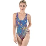 My Pour Cup Painting CBDOilPrincess 39c14ab4-d2f3-4895-bea3-ecf855918dd6 High Leg Strappy Swimsuit