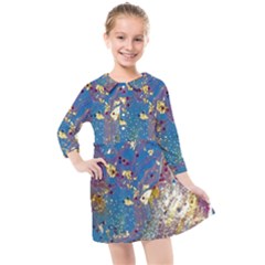 Kids  Quarter Sleeve Shirt Dress 