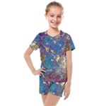 My Pour Cup Painting CBDOilPrincess 39c14ab4-d2f3-4895-bea3-ecf855918dd6 Kids  Mesh Tee and Shorts Set
