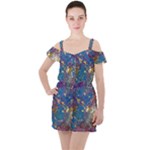 My Pour Cup Painting CBDOilPrincess 39c14ab4-d2f3-4895-bea3-ecf855918dd6 Ruffle Cut Out Chiffon Playsuit
