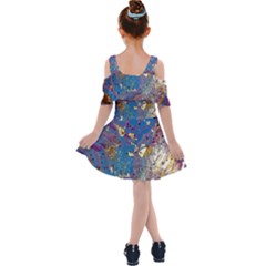 Kids  Shoulder Cutout Chiffon Dress 