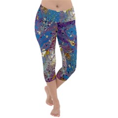 Lightweight Velour Capri Yoga Leggings 