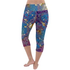 Lightweight Velour Capri Yoga Leggings 