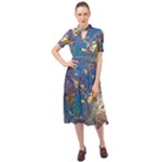 My Pour Cup Painting CBDOilPrincess 39c14ab4-d2f3-4895-bea3-ecf855918dd6 Keyhole Neckline Chiffon Dress