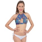 My Pour Cup Painting CBDOilPrincess 39c14ab4-d2f3-4895-bea3-ecf855918dd6 Cross Front Halter Bikini Top