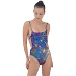 My Pour Cup Painting CBDOilPrincess 39c14ab4-d2f3-4895-bea3-ecf855918dd6 Tie Strap One Piece Swimsuit