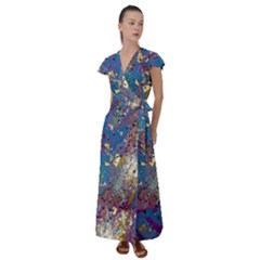 Flutter Sleeve Maxi Dress 