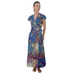 My Pour Cup Painting CBDOilPrincess 39c14ab4-d2f3-4895-bea3-ecf855918dd6 Flutter Sleeve Maxi Dress