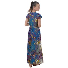 Flutter Sleeve Maxi Dress 