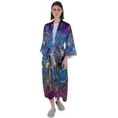 Maxi Satin Kimono 