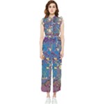 My Pour Cup Painting CBDOilPrincess 39c14ab4-d2f3-4895-bea3-ecf855918dd6 Women s Frill Top Jumpsuit