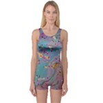 My Pour Cup Painting CBDOilPrincess E675363f-9066-4fc0-b5e7-9ca642760b58 One Piece Boyleg Swimsuit