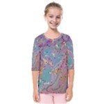 My Pour Cup Painting CBDOilPrincess E675363f-9066-4fc0-b5e7-9ca642760b58 Kids  Quarter Sleeve Raglan Tee