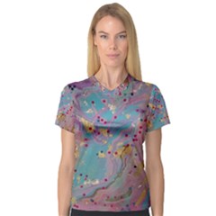 V-Neck Sport Mesh T-Shirt 
