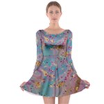 My Pour Cup Painting CBDOilPrincess E675363f-9066-4fc0-b5e7-9ca642760b58 Long Sleeve Skater Dress