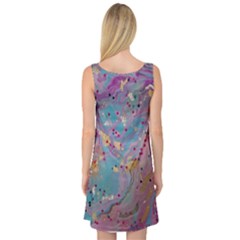 Sleeveless Satin Nightdress Back Sleeveless Satin Nightdress Back