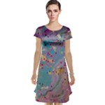 My Pour Cup Painting CBDOilPrincess E675363f-9066-4fc0-b5e7-9ca642760b58 Cap Sleeve Nightdress