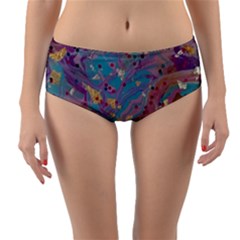 Reversible Mid-Waist Bikini Bottoms 