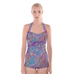 My Pour Cup Painting CBDOilPrincess E675363f-9066-4fc0-b5e7-9ca642760b58 Boyleg Halter Swimsuit 