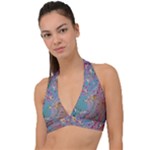 My Pour Cup Painting CBDOilPrincess E675363f-9066-4fc0-b5e7-9ca642760b58 Halter Plunge Bikini Top